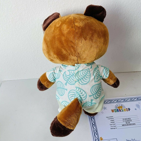 Tom Nook x Build-a-bear Plush Figure W/ Phrases - Picture 4 of 8